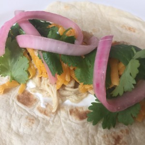 verde chicken tacos